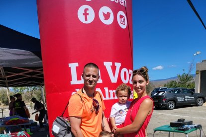 La familia siempre presente en la carrera.