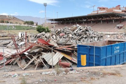 El material acumulado para ser retirado estos días.