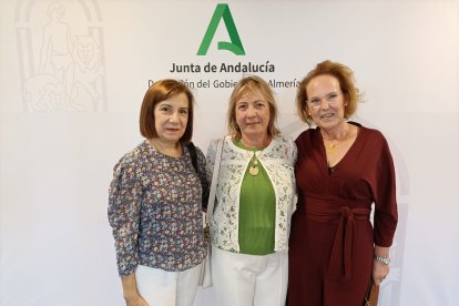 Isabel Riado, Marisa García y María José Godoy.