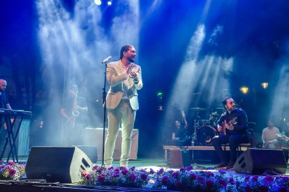 Edu García, en plena actuación.