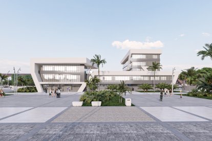 Con forma de barco, así se ha concebido la envolvente de la sede del Puerto