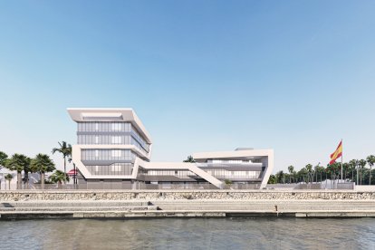 Vista de la nueva zona urbanizada desde el mar