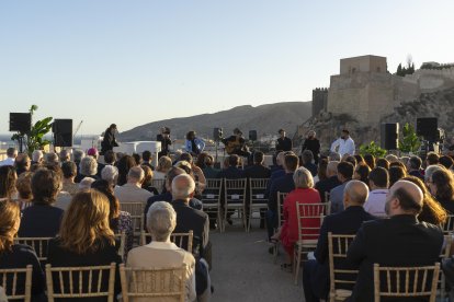 Recepción en la terraza del Centro de Interpretación en la Plaza Vieja.