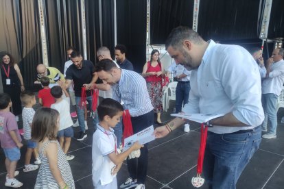 Entrega de medallas.