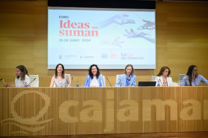 Las protagonistas del foro de La Voz en el Edificio de Las Mariposas. 