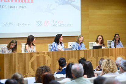 Las ponentes durante el Foro Ideas que Suman.