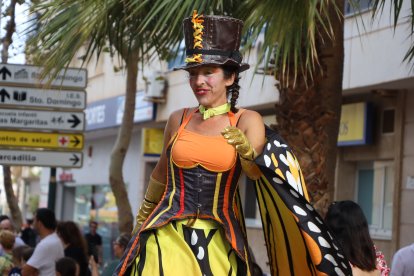 Pasacalles durante la batalla de flores.