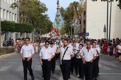 Orquesta durante la batalla de flores.