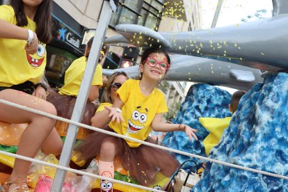 Carroza durante la batalla de flores.