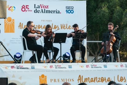 El cuarteto de cuerda Itálico que amenizó la velada.