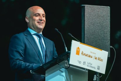 Jose Antonio García Alcaina, Diputado provincial y alcalde de María, pronunció uno de los discursos institucionales donde llamó a la unión de l