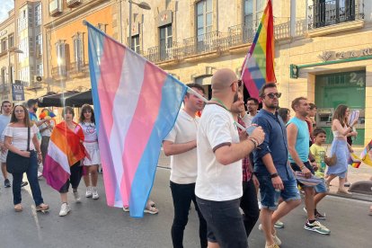 Manifestación durante Día del Orgullo LGBTIQ+ en Almería.
