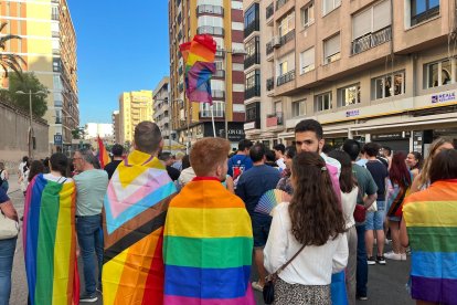 Manifestación durante Día del Orgullo LGBTIQ+ en Almería.
