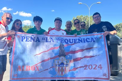 Los peñistas de Almería y Toledo en la final del Play Off de ascenso a Segunda RFEF.