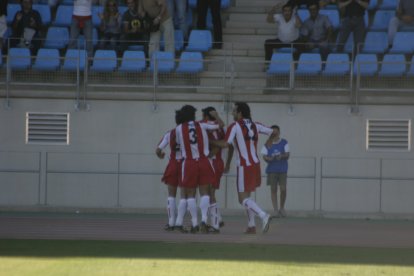 La celebración del equipo rojiblanco.