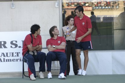 Míticos Carlos Cano, Paco Luna y Esteban Navarro.