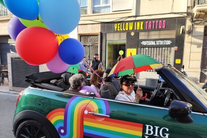 Manifestación por los derechos de las personas LGTBIQ+ en Almería.