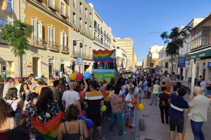 Manifestación por los derechos de las personas LGTBIQ+ en Almería.