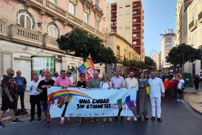 Manifestación por los derechos de las personas LGTBIQ+ en Almería.