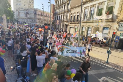 Manifestación por los derechos de las personas LGTBIQ+ en Almería.
