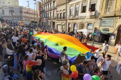 Manifestación por los derechos de las personas LGTBIQ+ en Almería.