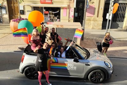 Manifestación por los derechos de las personas LGTBIQ+ en Almería.