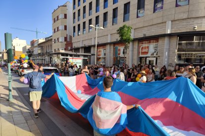 Manifestación por los derechos de las personas LGTBIQ+ en Almería.