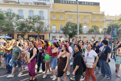 Manifestación por los derechos de las personas LGTBIQ+ en Almería.