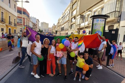 Manifestación por los derechos de las personas LGTBIQ+ en Almería.