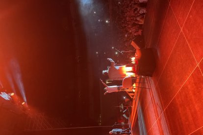 Los Chichos durante su actuación.