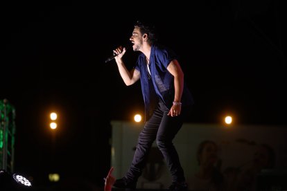 El gaditano Gonzalo Hermida durante su actuación en Dial al Sol.