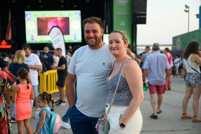 Gerardo Sánchez y Estela Velázquez, antes del inicio del concierto.