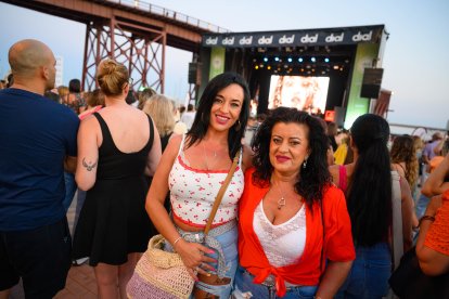 Leocadia Alonso y Leocadia Morales, de Almería, antes del concierto.