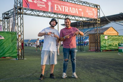 David Fuentes y Manuel Jesús García justo antes de dar comienzo el festival.