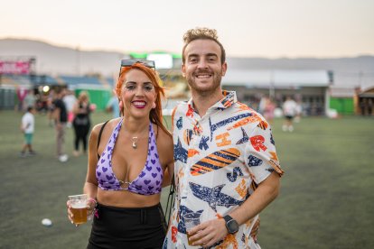 Desiré y Antonio disfrutando en el Salinas Sound.