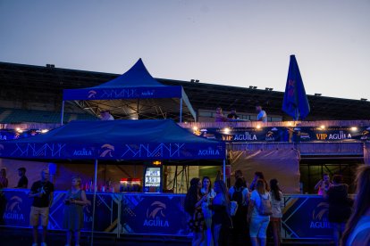 Zona VIP del recinto del festival.