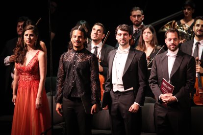 Los solistas Suzana Nadejde, soprano; Coco Díaz, contratenor; Juan de Dios Mateos, tenor; y Javier Povedano, barítono.