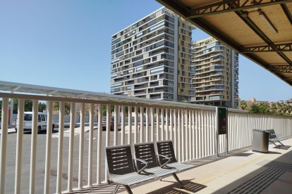 Exterior de la antigua estación de tren