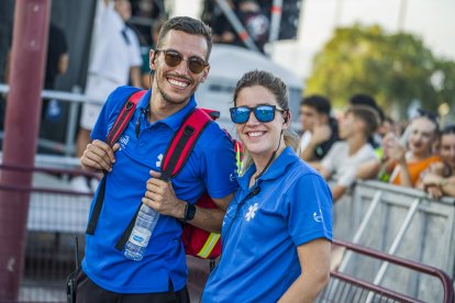 Equipo médico del festival.