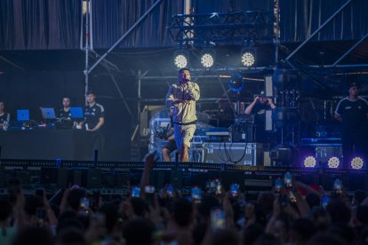 Actuación del rapero Morad.