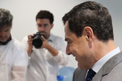 Juanma Moreno inagura el CIT COEX en La Mojonera.