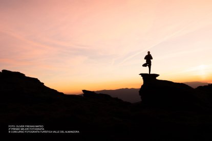 Segundo premio, atardecer desde el Calar Alto.