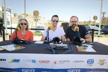 De izquierda a derecha: Enriqueta Quesada, Fran García e Inogabi Manzano.