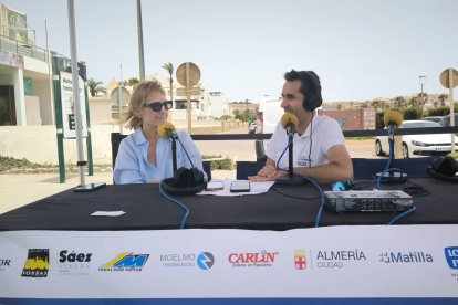 Fina López en la entrevista en directo con Fran Garcia. | BEGO CÁNOVAS
