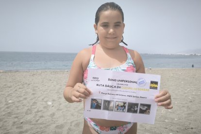 Alejandra Jiménez, ganadora de una visita a las Cuevas de Sorbas.