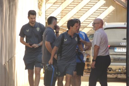 Rubi se reencontró con Manolo, el mítico chófer del Almería.