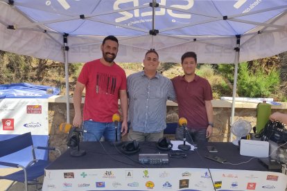 Gustavo Campos y Leo Vilar, organizadores del festival de ‘La Ventolera Fest’ que tiene lugar este fin de semana en Taberno, con el presentador