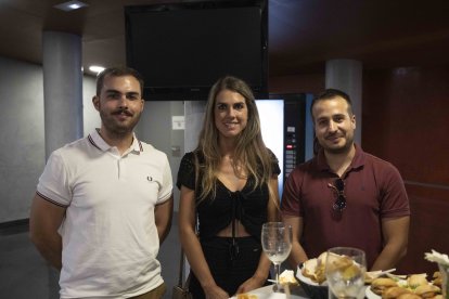 Alejandro Montes y Alejandro León, de Capgen Seeds, y Paula Piquer, directora de Agrozono.