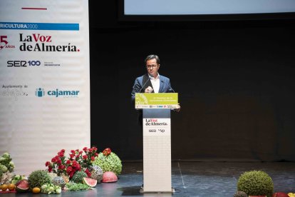 Francisco Góngora, alcalde de El Ejido, durante su intervención.