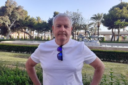 Andrés Cayuela en el Parque de Almería.